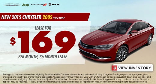 chrysler 200s promo