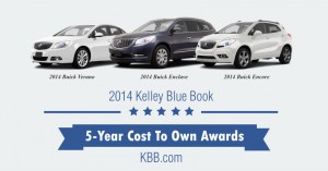 Buick Scores the Hat Trick with Three Kelley Blue Book Awards