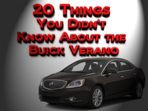 20 Things You Didn't Know About the Buick Verano