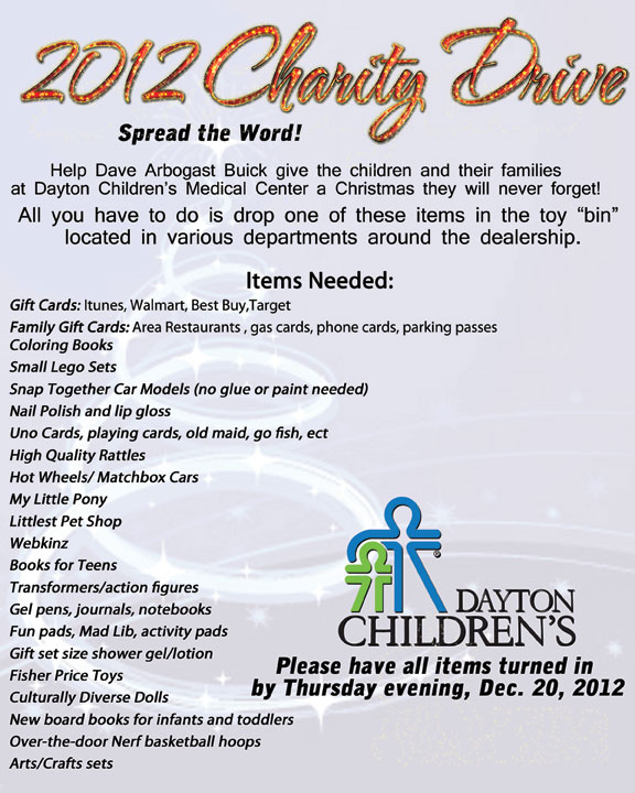 Collecting Some Christmas Cheer for Children's Hospital in Dayton