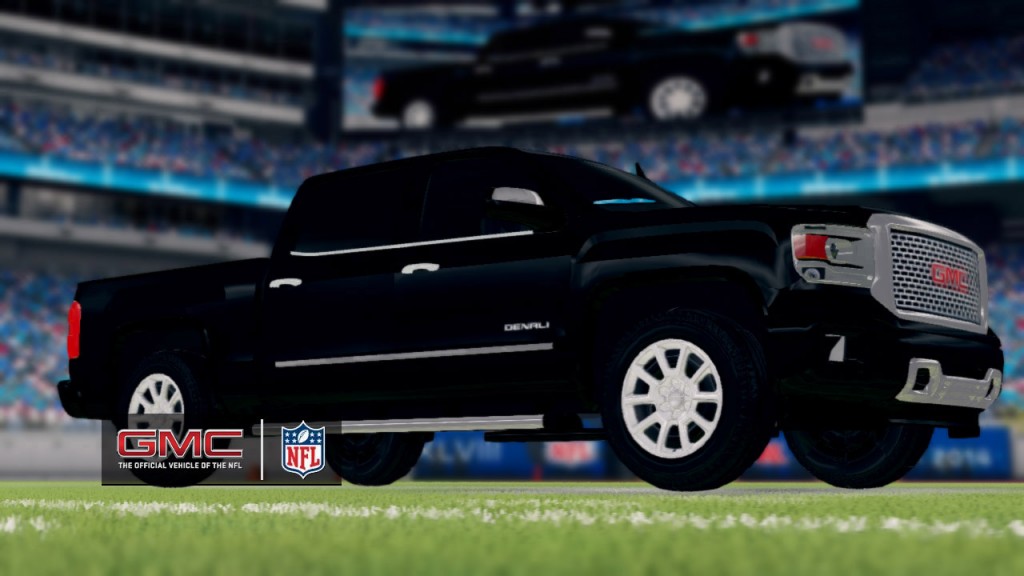 The 2014 GMC Sierra Denali in-game of EA SPORTS Madden NFL 25 coming August 27.