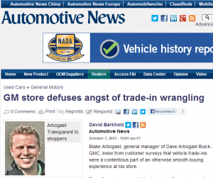 Dave Arbogast Buick-GMC featured on AutoNews.com 