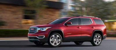 2017 GMC Acadia Red Side (Custom)