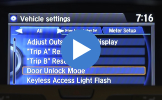 Honda Odyssey Remote Entry System