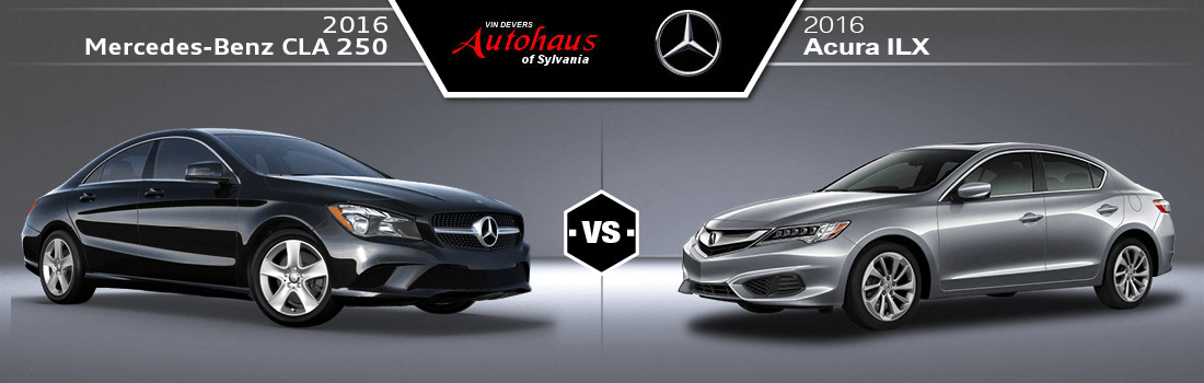 2016 Mercedes-Benz CLA250 vs. 2016 Acura ILX