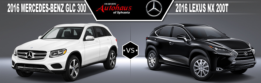 2016 Mercedes-Benz GLC300 vs. 2016 Lexus NX 200t